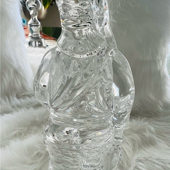 Waterford Crystal American Santa Claus Figurine 7” Tall Clear Glass Sculpture - Picture 4 of 5